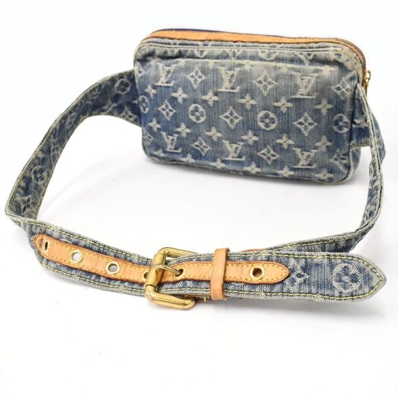 Louis Vuitton Bum Bag Body Bag Monogram Denim Blue - Picture 3 of 8